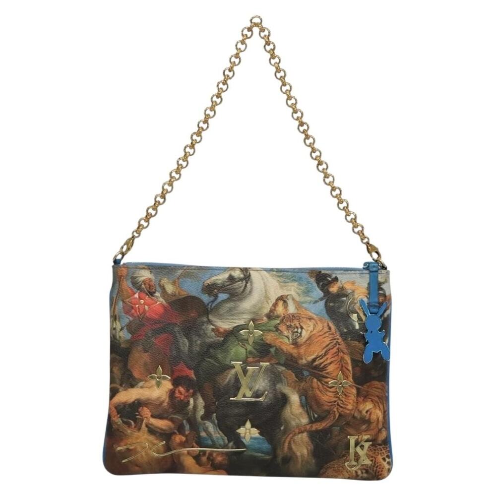 Louis Vuitton Celty Pochette Plat Pouch Koons Rubens